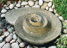 Fontaine Fossile d'escargot- Granite